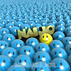 naijo in Special Smileys style - 3D name wallpaper