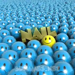 nail in Special Smileys style - 3D name wallpaper