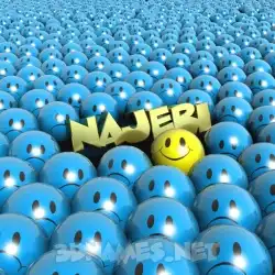 najeri in Special Smileys style - 3D name wallpaper