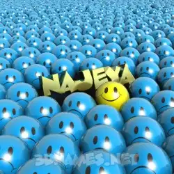 najeya in Special Smileys style - 3D name wallpaper