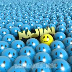 najimi in Special Smileys style - 3D name wallpaper