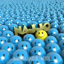 najjo in Special Smileys style - 3D name wallpaper