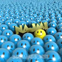 najmi in Special Smileys style - 3D name wallpaper