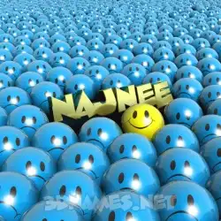 najnee in Special Smileys style - 3D name wallpaper