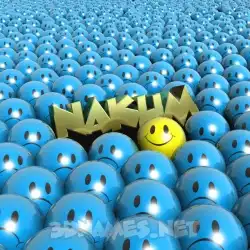 nakum in Special Smileys style - 3D name wallpaper
