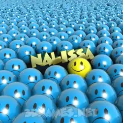 nalissa in Special Smileys style - 3D name wallpaper