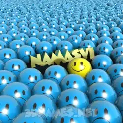 namasvi in Special Smileys style - 3D name wallpaper