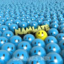 namlate in Special Smileys style - 3D name wallpaper