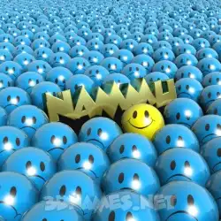 nammu in Special Smileys style - 3D name wallpaper