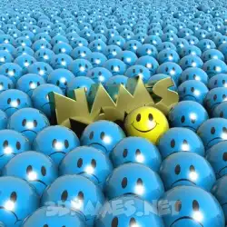 nams in Special Smileys style - 3D name wallpaper