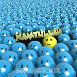 namtullah in Special Smileys style - 3D name wallpaper