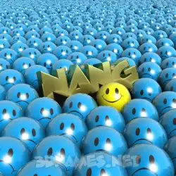 nang in Special Smileys style - 3D name wallpaper