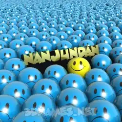 nanjundan in Special Smileys style - 3D name wallpaper