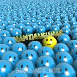 nanthakumar in Special Smileys style - 3D name wallpaper