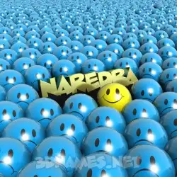 naredra in Special Smileys style - 3D name wallpaper