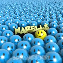 narelle in Special Smileys style - 3D name wallpaper