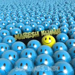 naresh kumar in Special Smileys style - 3D name wallpaper
