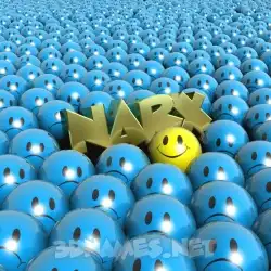 narx in Special Smileys style - 3D name wallpaper