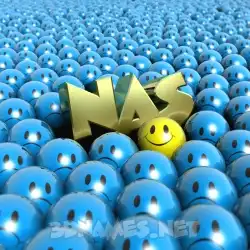 nas in Special Smileys style - 3D name wallpaper