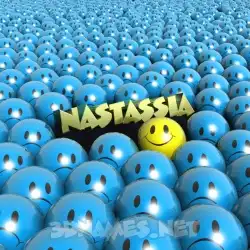 nastassia in Special Smileys style - 3D name wallpaper