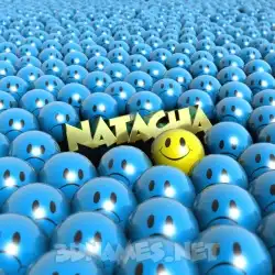 natacha in Special Smileys style - 3D name wallpaper