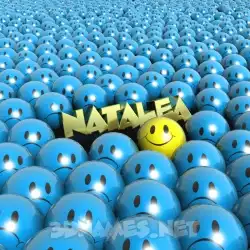 natalea in Special Smileys style - 3D name wallpaper