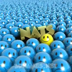 nats in Special Smileys style - 3D name wallpaper