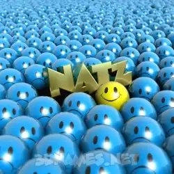 natz in Special Smileys style - 3D name wallpaper