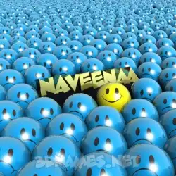 naveenaa in Special Smileys style - 3D name wallpaper