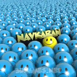 navkaran in Special Smileys style - 3D name wallpaper