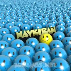navkiran in Special Smileys style - 3D name wallpaper