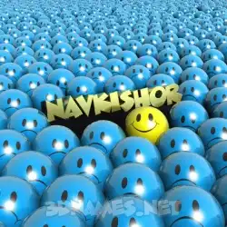 navkishor in Special Smileys style - 3D name wallpaper