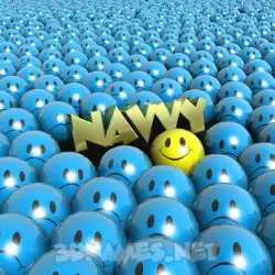 navvy in Special Smileys style - 3D name wallpaper