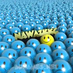 nawazkkc in Special Smileys style - 3D name wallpaper