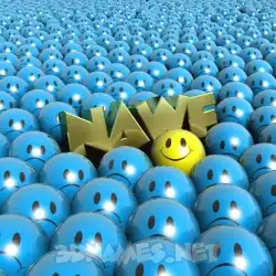 nawf in Special Smileys style - 3D name wallpaper