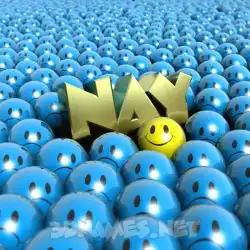nay in Special Smileys style - 3D name wallpaper