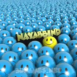 nayabbind in Special Smileys style - 3D name wallpaper