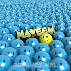 nayeem in Special Smileys style - 3D name wallpaper