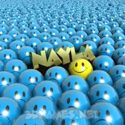 nayla in Special Smileys style - 3D name wallpaper