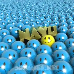 nayu in Special Smileys style - 3D name wallpaper