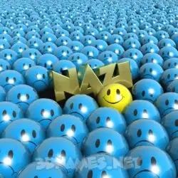 nazi in Special Smileys style - 3D name wallpaper