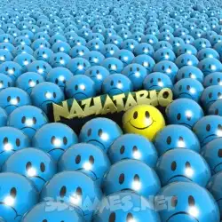 naziatariq in Special Smileys style - 3D name wallpaper