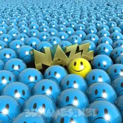nazz in Special Smileys style - 3D name wallpaper