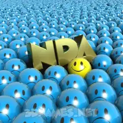 nda in Special Smileys style - 3D name wallpaper