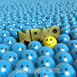 ndao in Special Smileys style - 3D name wallpaper