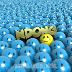 ndong in Special Smileys style - 3D name wallpaper