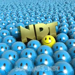 ndt in Special Smileys style - 3D name wallpaper