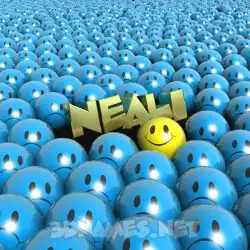 neali in Special Smileys style - 3D name wallpaper