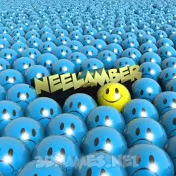 neelamber in Special Smileys style - 3D name wallpaper