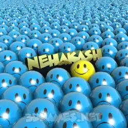 nehakash in Special Smileys style - 3D name wallpaper